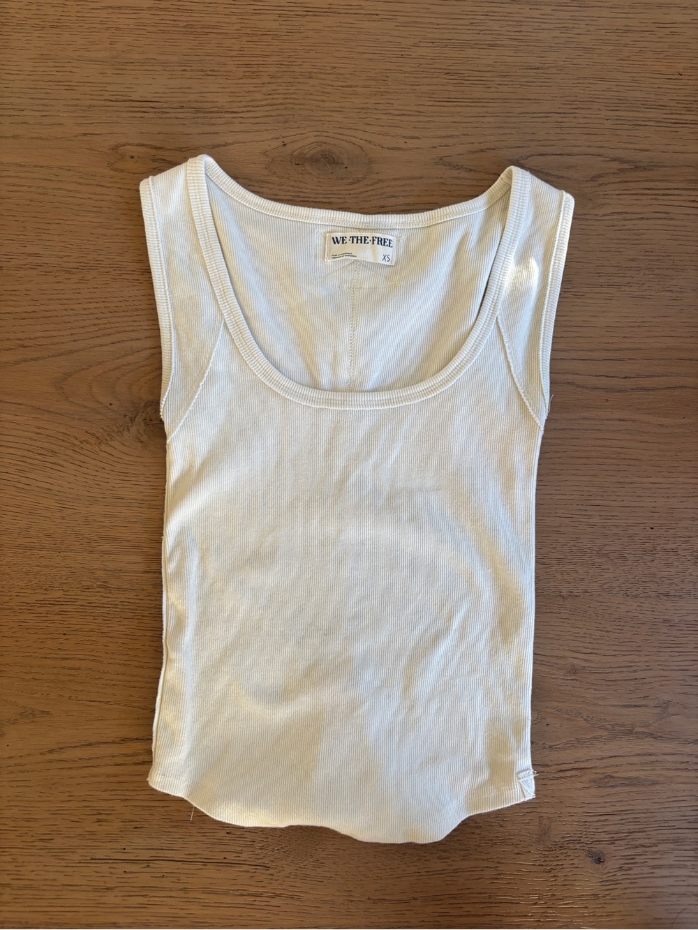 free people white tank xs NWOT